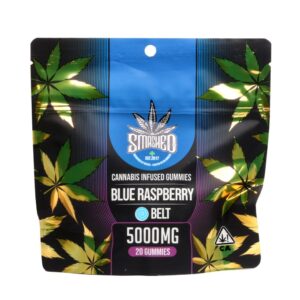 Blue Raspberry Belts 5000mg